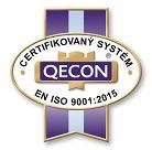 Certifikátu o zavedení a udržovaní manažérskeho systému kvality STN EN ISO 9001:2015